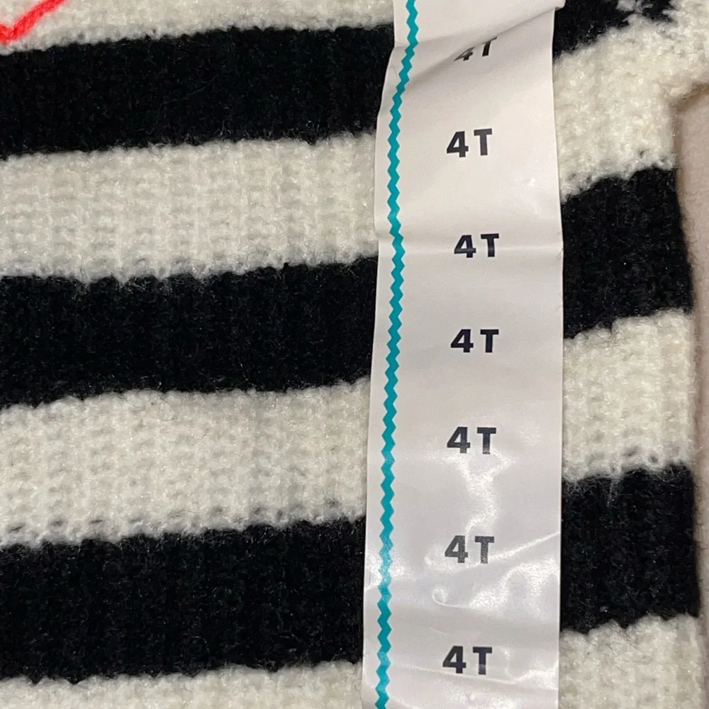 Cat & Jack Kids Striped‎ Cardigan with Heart Detail - Picture 3 of 8